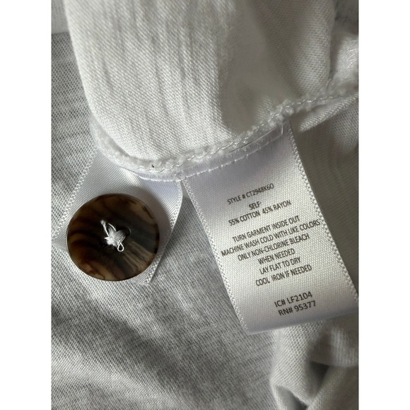 Sanctuary White Sleeveless‎ V Neck Button Front Tie Front Tank Top Womens XXL - Picture 5 of 8